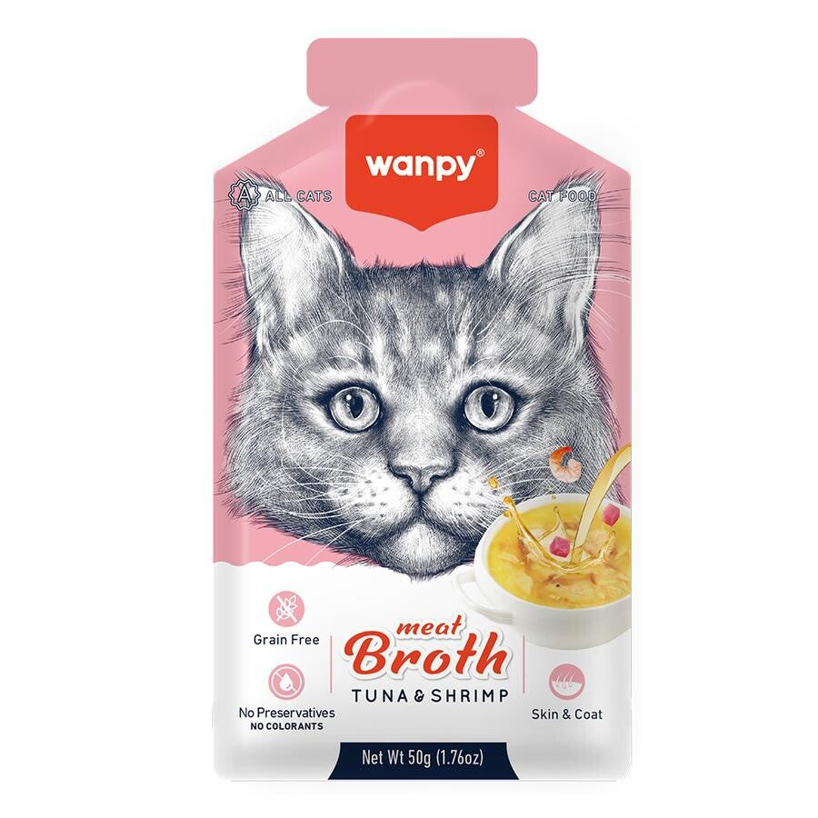 Wanpy Karides Ton Balıklı Kedi Çorbası (6 Al 5 Öde) 50 GR | SRC: Barcode: 6927749871712-6